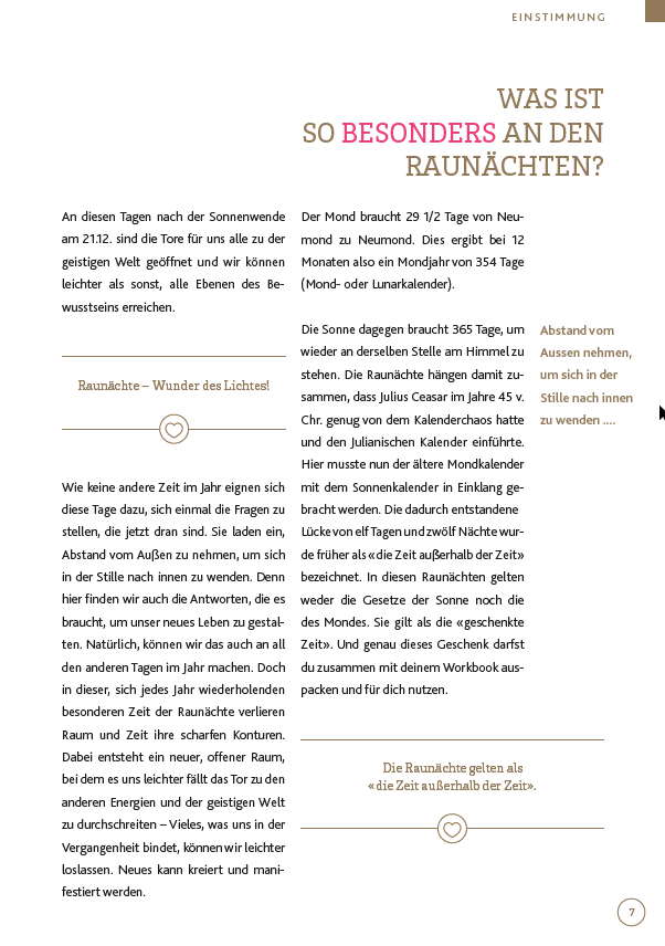 Raunachts-Workbook